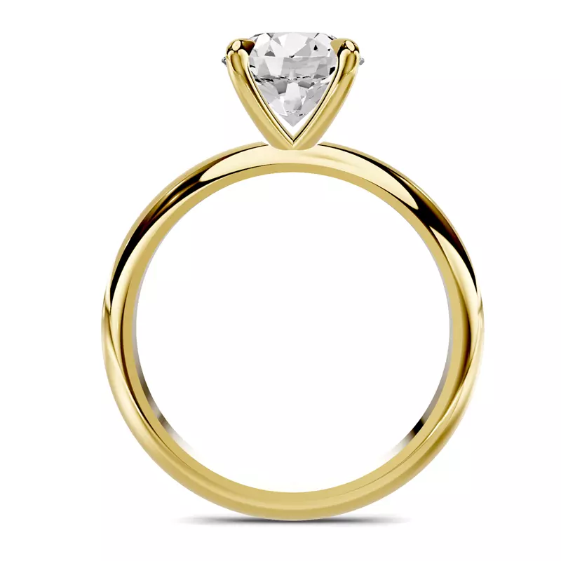14K Yellow Gold Serra Knife Edge Engagement Ring (2.5mm)
