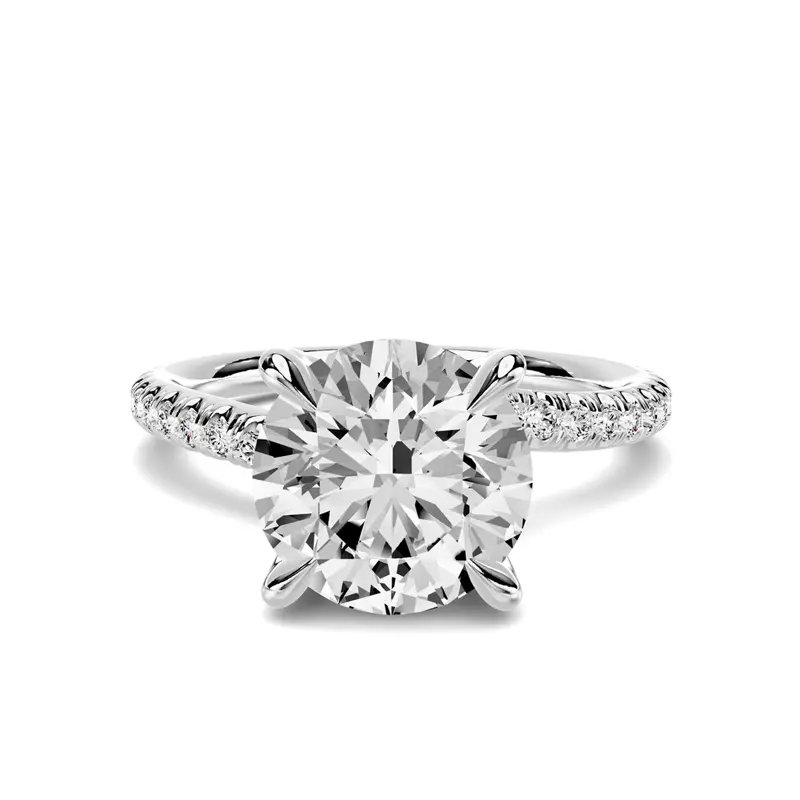 Platinum Torvia Pavé Engagement Ring