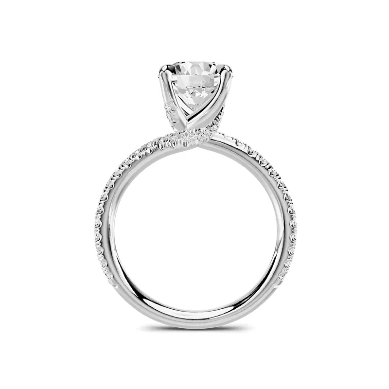Platinum Torvia Pavé Engagement Ring