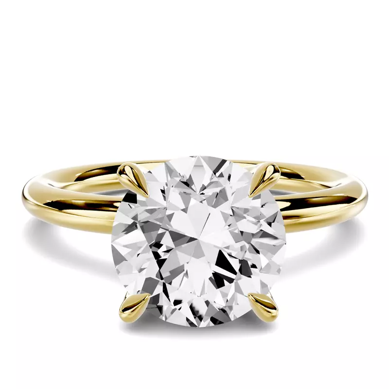 Stellora Crossover Solitaire Engagement Ring