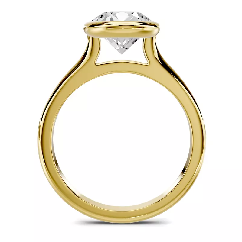 14K Yellow Gold Stellora Bezel Engagement Ring