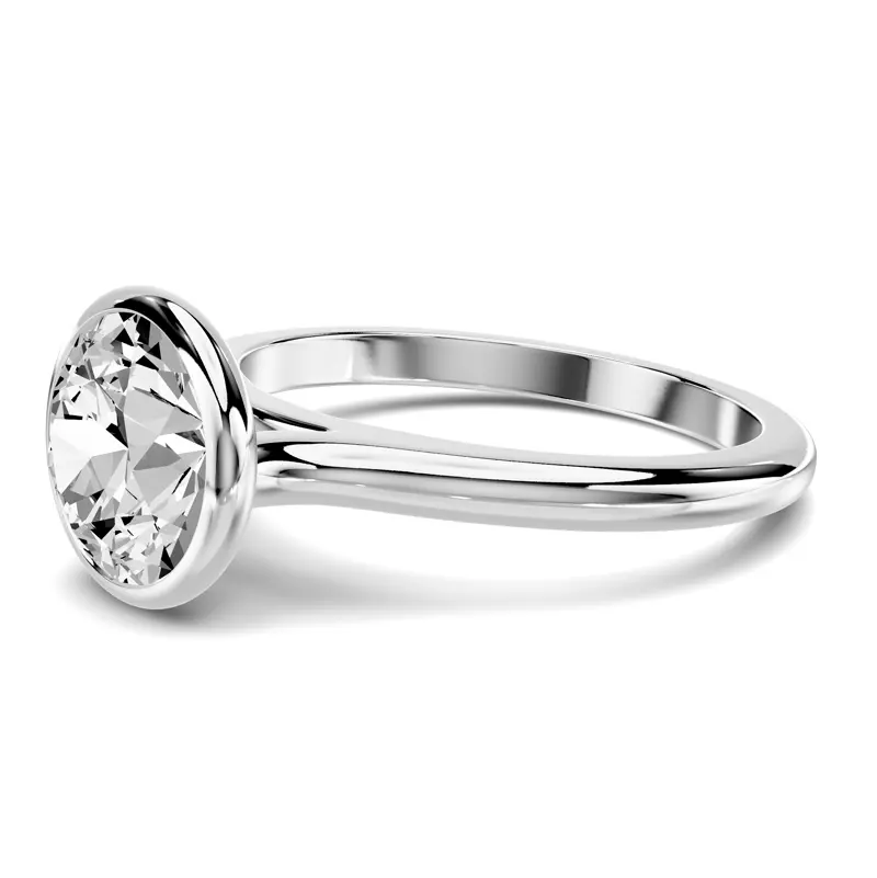 Platinum Stellora Bezel Engagement Ring