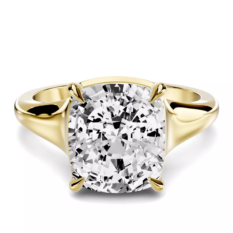 Stellora Grand Taper Bezel Engagement Ring