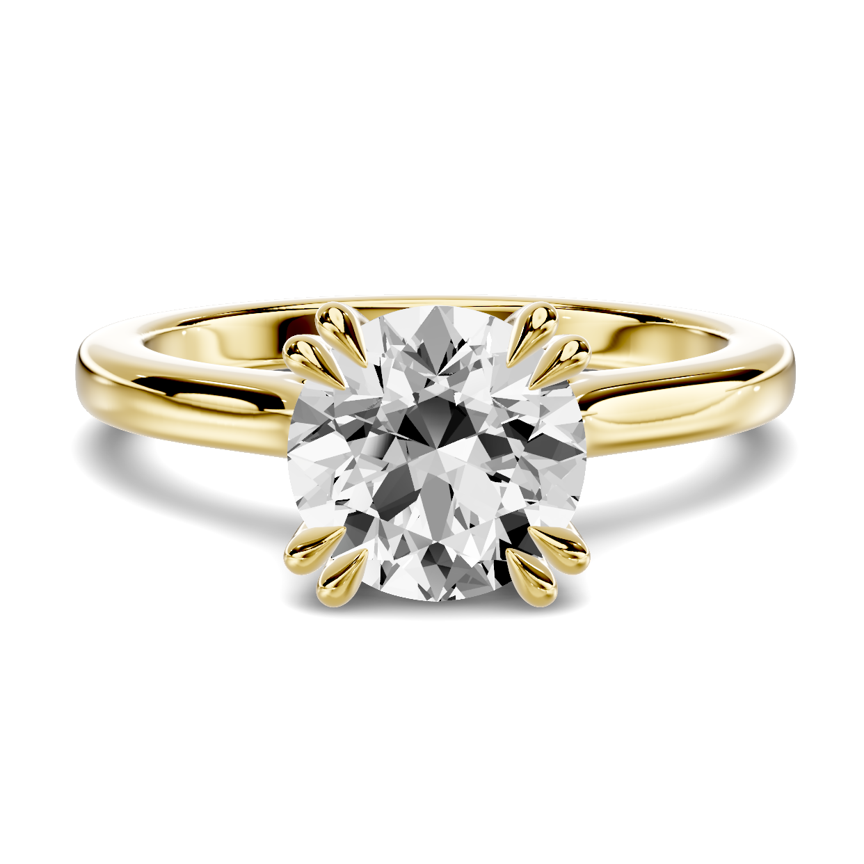 Lucca Double Prong Cathedral Engagement Ring