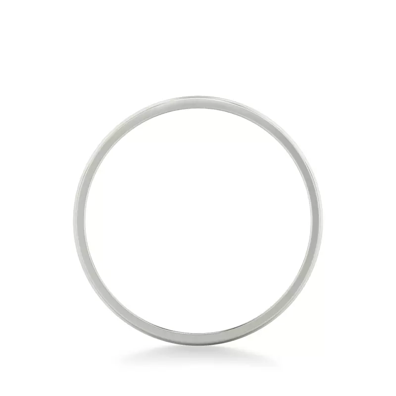 Platinum Low Dome Polished Band (2.5mm)