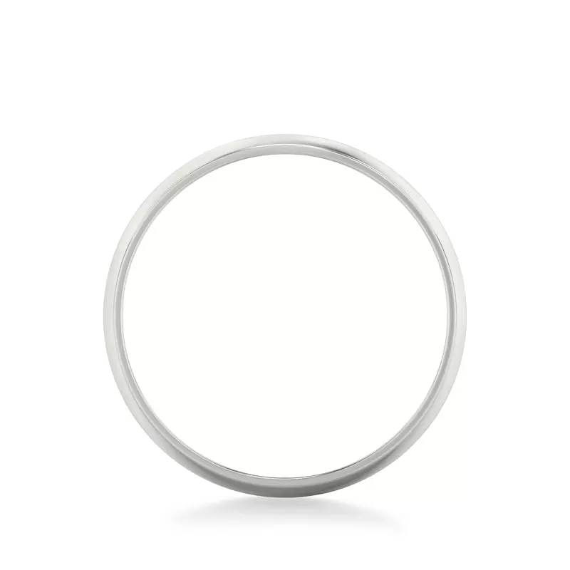 Platinum Low Dome Polished Band (5mm)