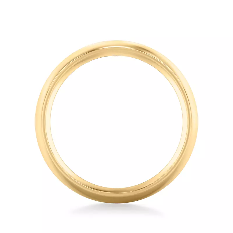 14K Yellow Gold High Dome Comfort Fit Polished Band (6mm)