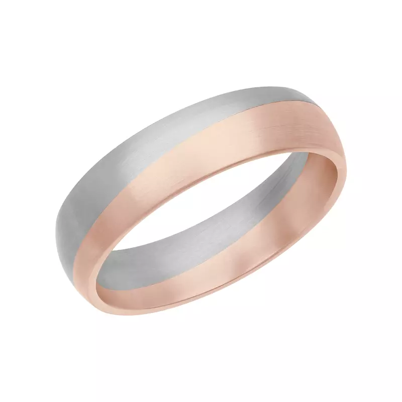 Two-Tone Angled Groove Fusion Band (5.5mm)