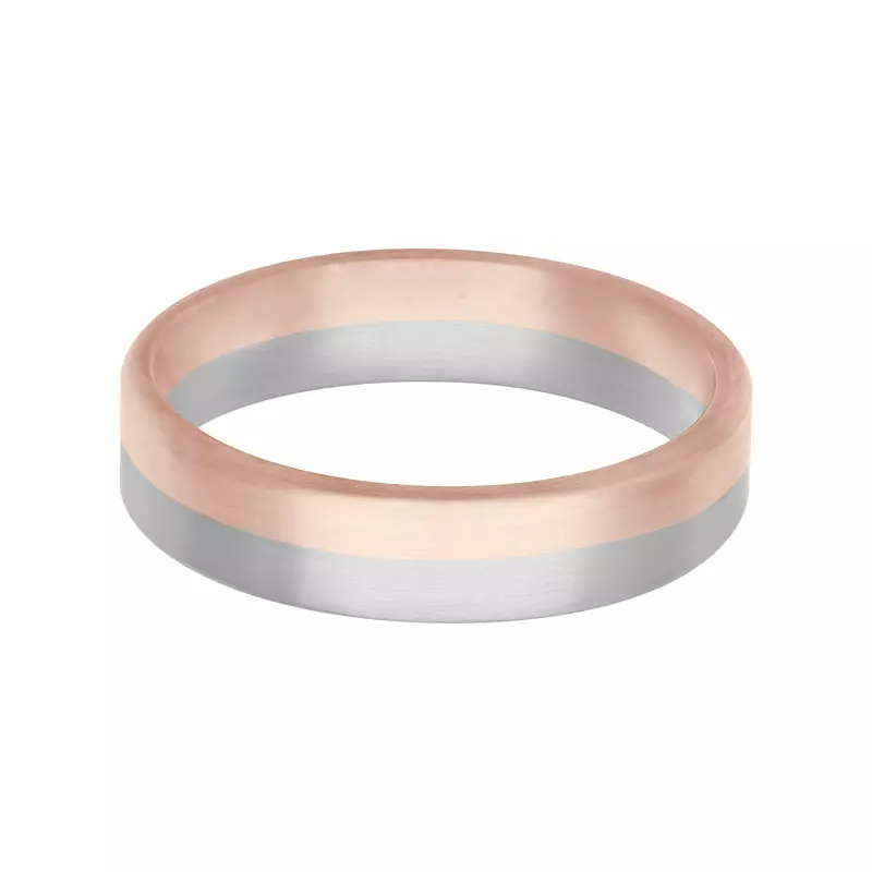 18K Rose Gold Two-Tone Inlay Fusion Band (5.5mm)