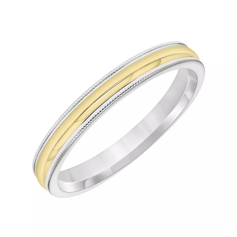 Low Dome Milgrain Edge Band (3mm)