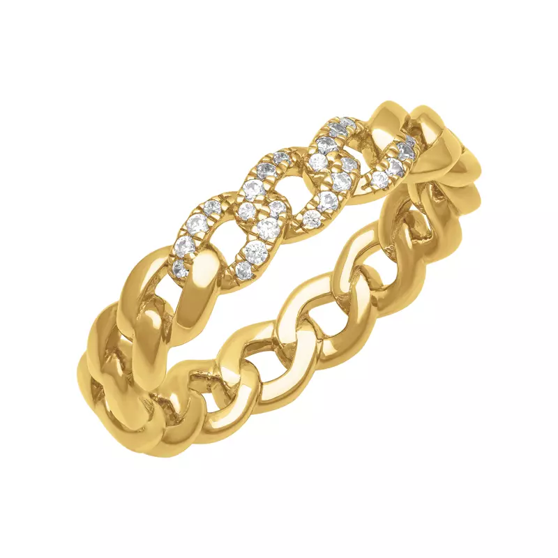 Diamond Curb Link Band (5mm)