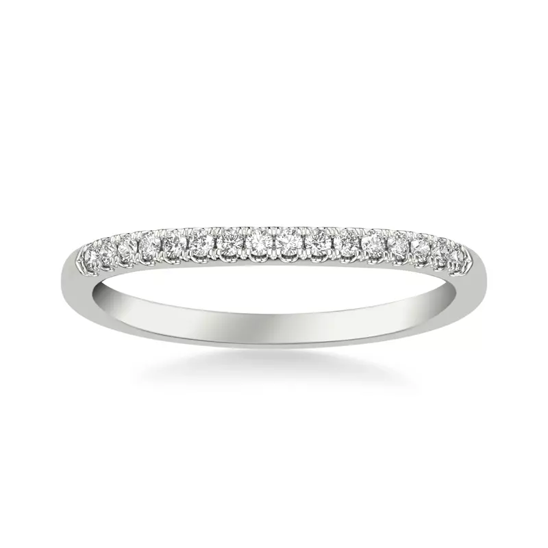 Platinum Sky Classic Diamond Wedding Band