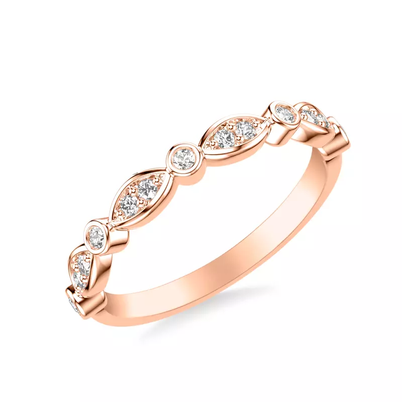 Melani Diamond Wedding Band
