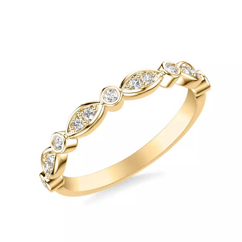 Melani Diamond Wedding Band