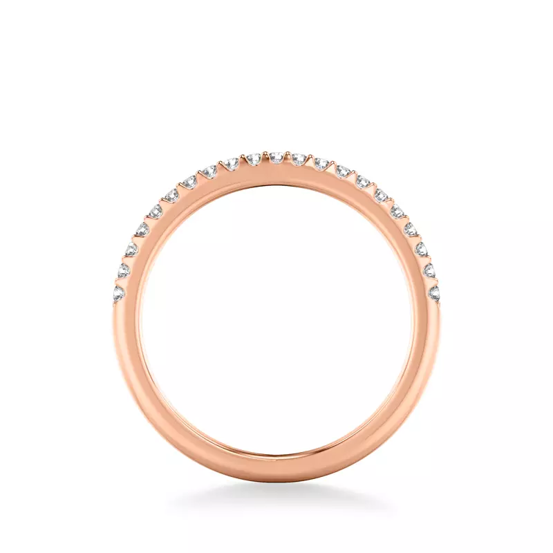 14K Rose Gold Taylor Pavé Diamond Band