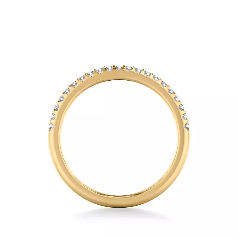 14K Yellow Gold Taylor Pavé Diamond Band