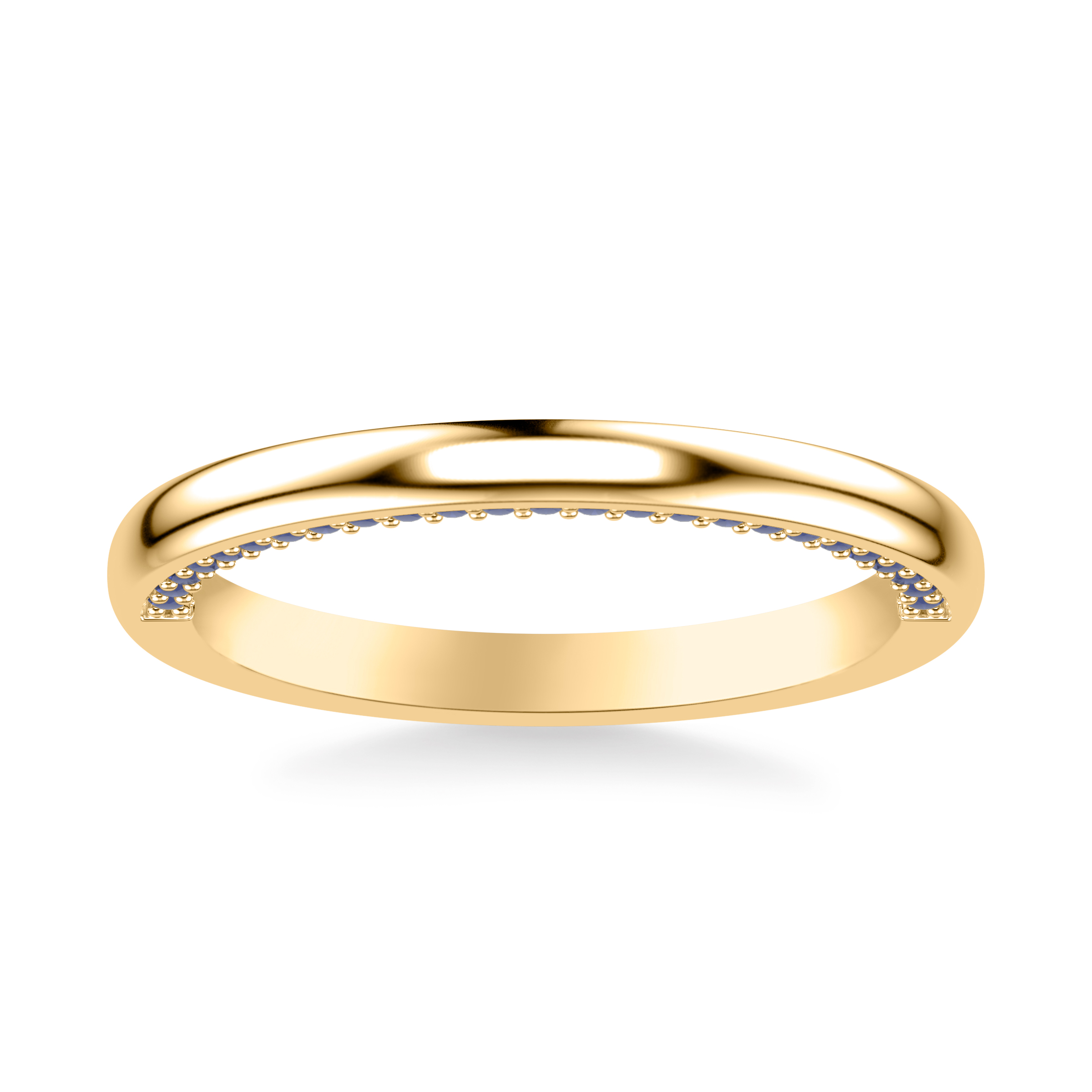 14K Yellow Gold Lennox High Polished Band