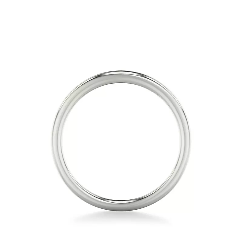 14K White Gold Theodora High-Polished Band