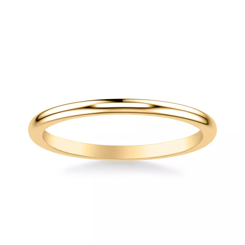 18K Yellow Gold Theodora High-Polished Band