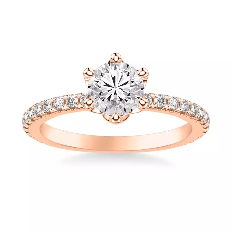 14K Rose Gold Oaklyn Engagement Ring
