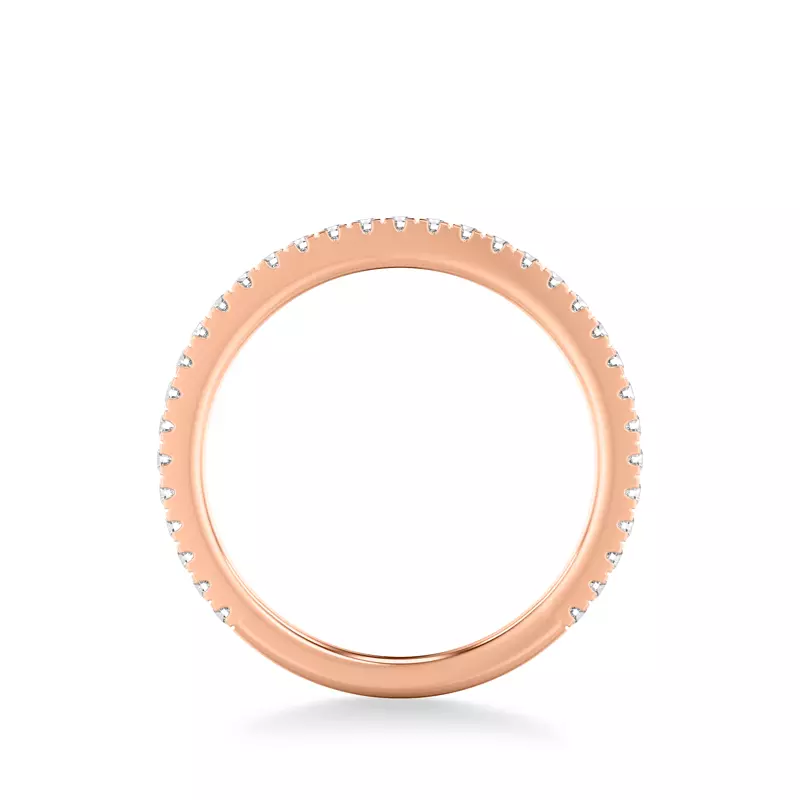 14K Rose Gold Lucinda Pavé Diamond Band
