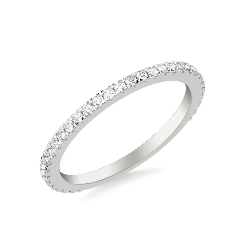 14K White Gold Lucinda Pavé Diamond Band