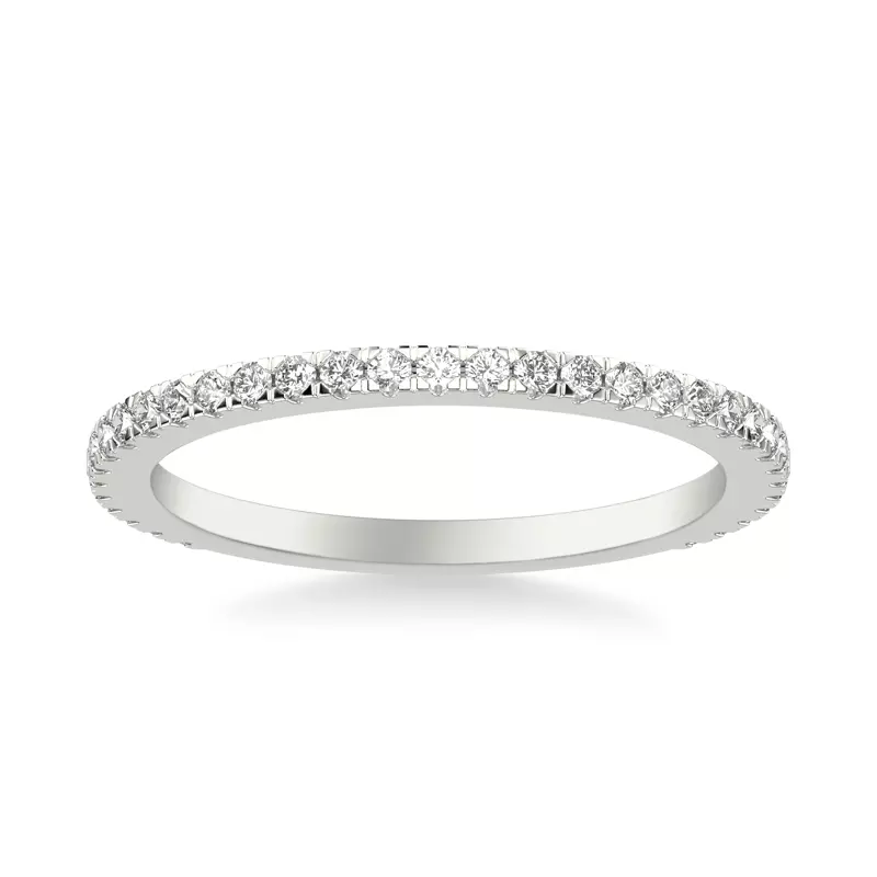 14K White Gold Lucinda Pavé Diamond Band