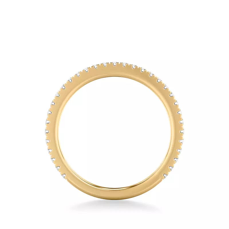 14K Yellow Gold Lucinda Pavé Diamond Band