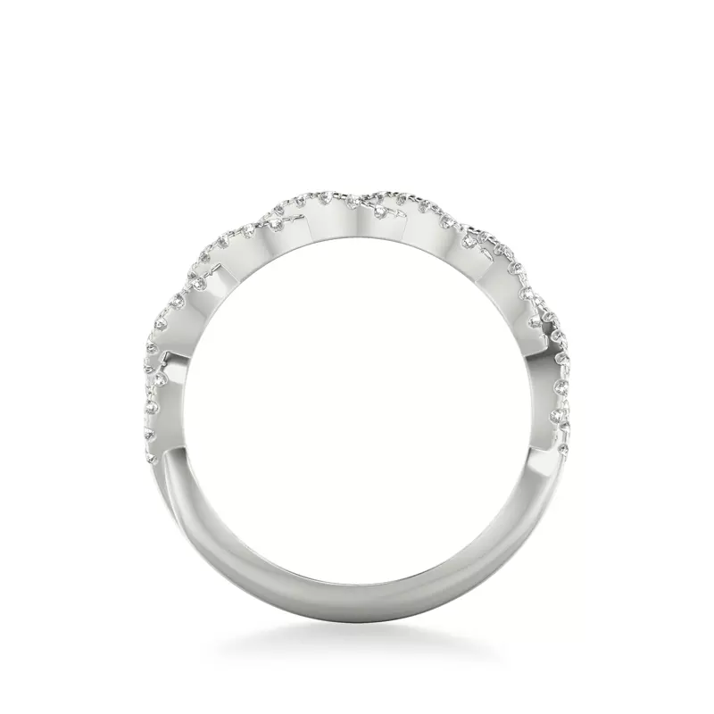 Platinum Janelle Twist Diamond Band