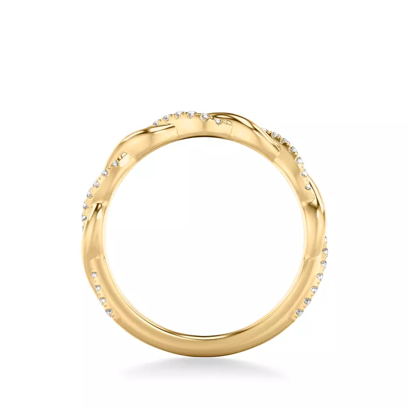 18K Yellow Gold Darcy Diamond Twist Band