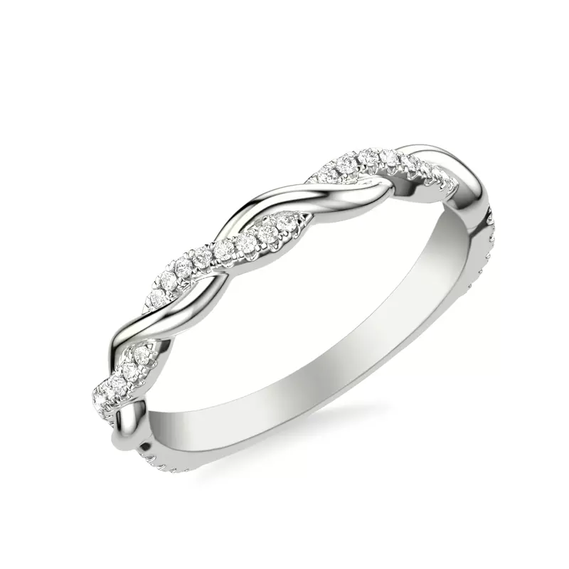 Platinum Darcy Diamond Twist Band