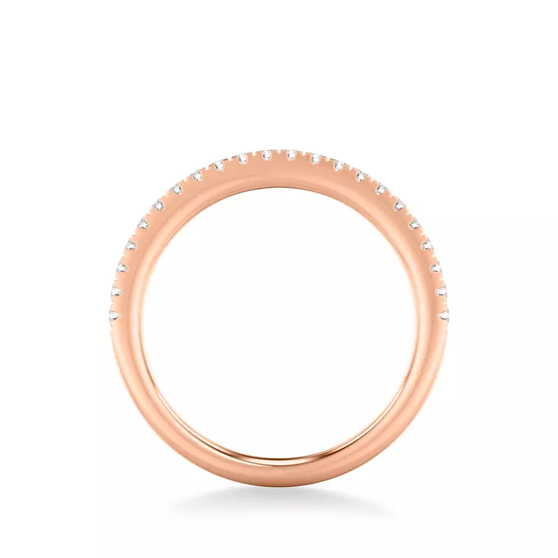 14K Rose Gold Manon Pavé Diamond Band
