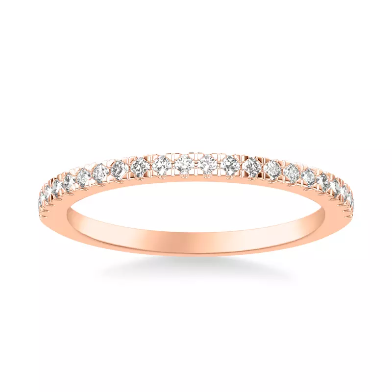 14K Rose Gold Manon Pavé Diamond Band