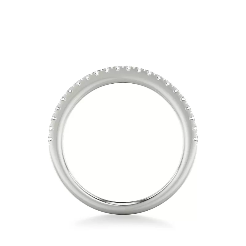 14K White Gold Manon Pavé Diamond Band