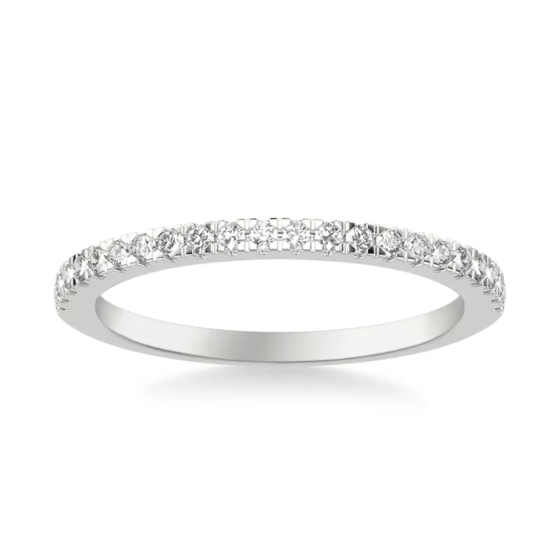 14K White Gold Manon Pavé Diamond Band