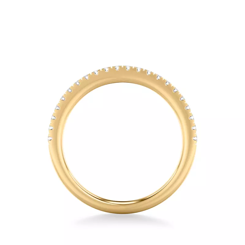 14K Yellow Gold Manon Pavé Diamond Band
