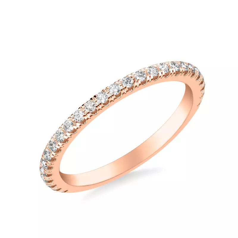 14K Rose Gold Josie Diamond Band