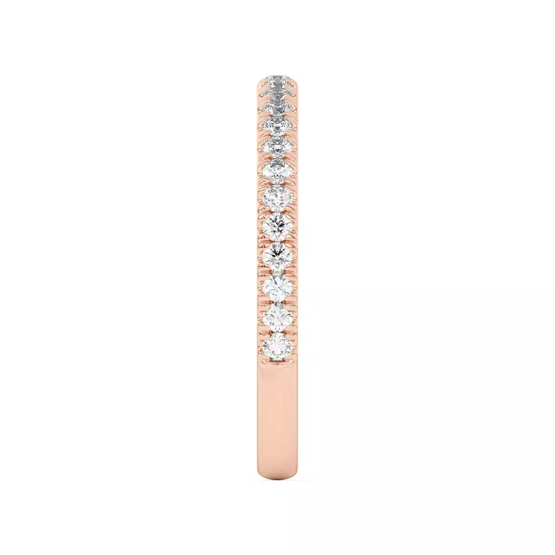 14K Rose Gold Hope Classic Pavé Matching Wedding Band
