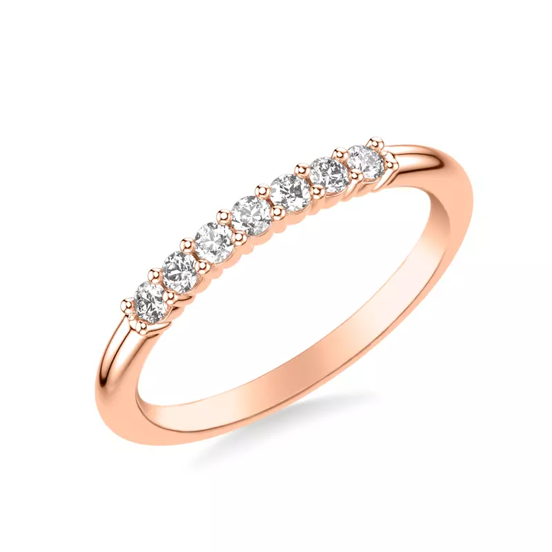 14K Rose Gold Elizabeth Diamond Matching Wedding Band