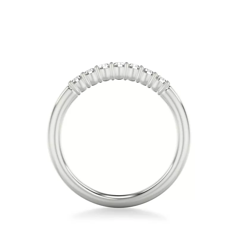 18K White Gold Elizabeth Diamond Matching Wedding Band