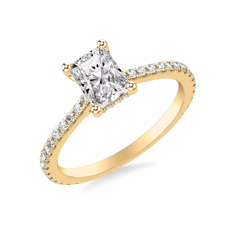 18K Yellow Gold Caroline Classic Diamond Engagement Ring