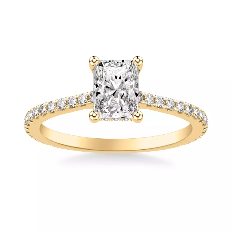18K Yellow Gold Caroline Classic Diamond Engagement Ring