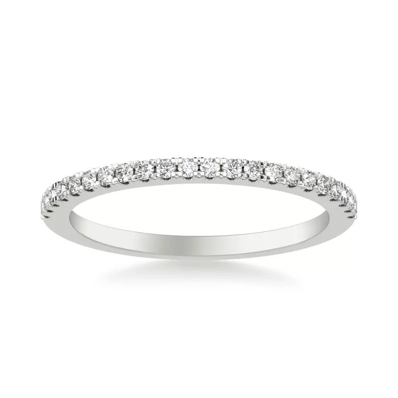 14K White Gold Royalty Pavé Diamond Band