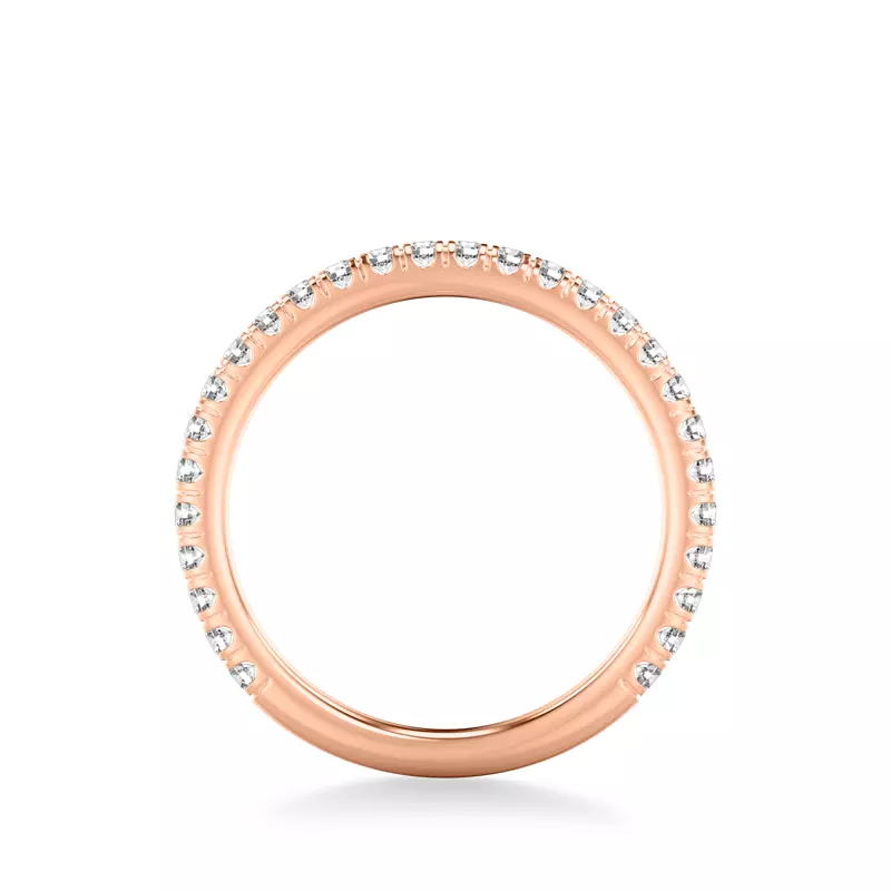 14K Rose Gold Dianne Classic Pavé Diamond Band