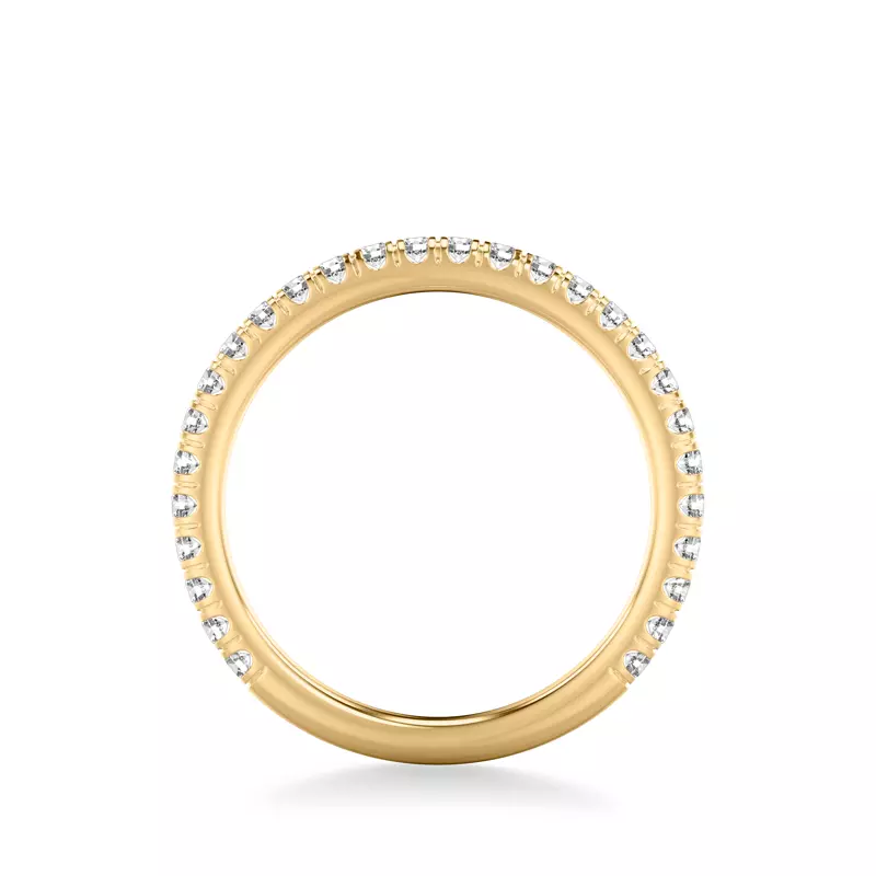 14K Yellow Gold Dianne Classic Pavé Diamond Band