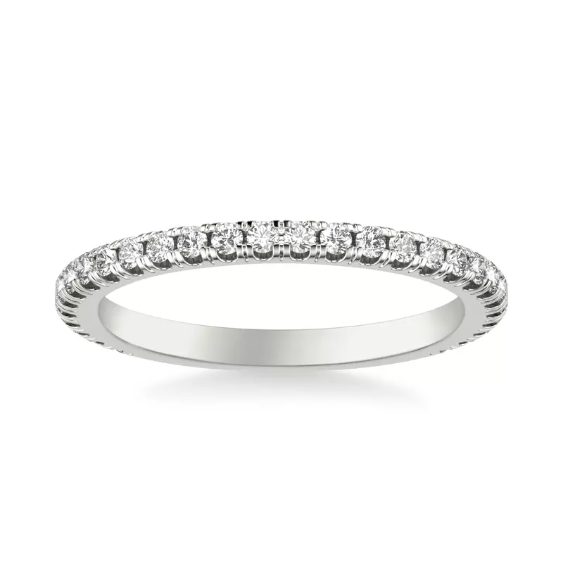 18K White Gold Dianne Classic Pavé Diamond Band
