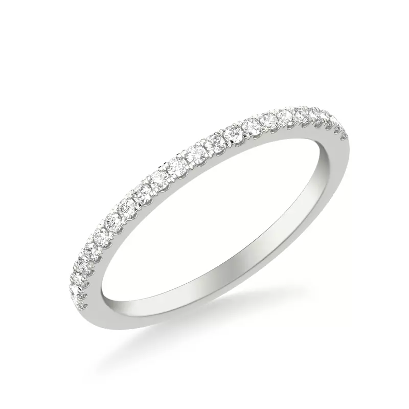 Platinum Tasha Pavé Diamond Wedding Band