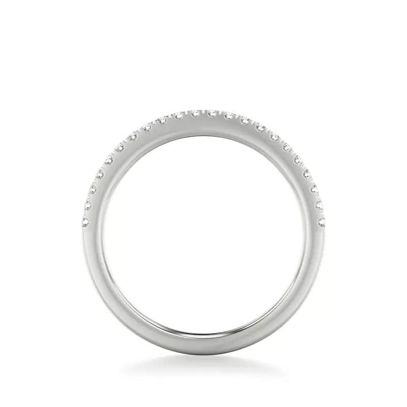 Platinum Tasha Pavé Diamond Wedding Band