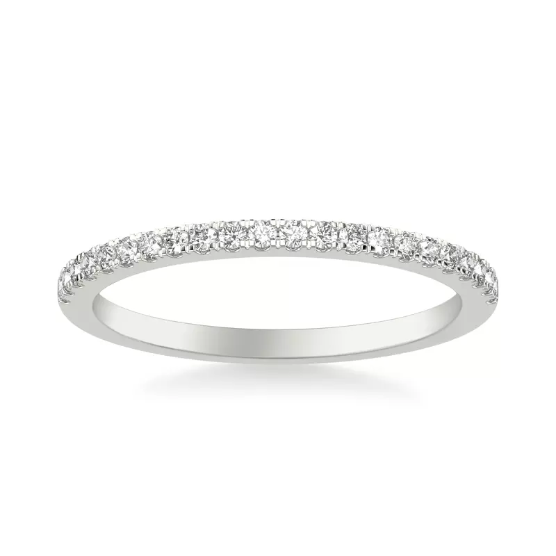 Platinum Tasha Pavé Diamond Wedding Band