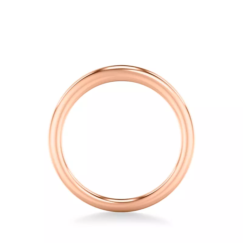 14K Rose Gold Kate Polished Compatible Wedding Band